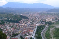 View of Berat from Berat Castle