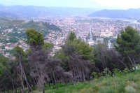 View of Berat city from Berat Castle, Albania