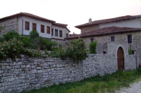 Traditional living houses in Berat Castle