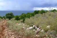 Rain over the Corfu channel