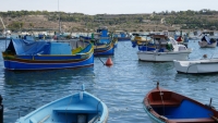 Boats in port Marsaxlokk, Malta