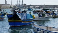 Boats in port Marsaxlokk, Malta