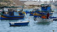 Boats in port Marsaxlokk, Malta