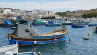 Boats in port Marsaxlokk, Malta