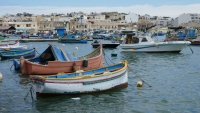 Boats in port Marsaxlokk, Malta