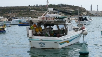 Boats in port Marsaxlokk, Malta