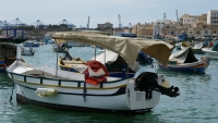Boats in port Marsaxlokk, Malta