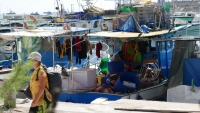 Boats in port Marsaxlokk, Malta