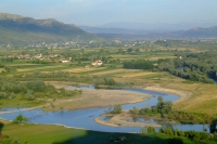 Drin river near Shkodër city